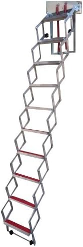 BPS Ziehharmonika-Loftleiter – einfache Montage (3.05m (10&