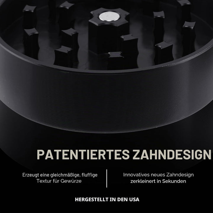 Santa Cruz Shredder Kräutermühle, 3-teilig, mittelgross, 5,4 cm, hervorragender Griff und Aluminium,