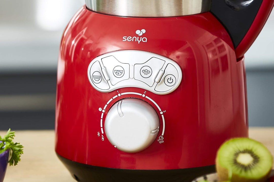 Senya SYCP-HB008R Edelstahl Cook &amp; Ice V3, Mixer sahnehaltige/fein pürierte Suppe, Dampfkochen, Crus