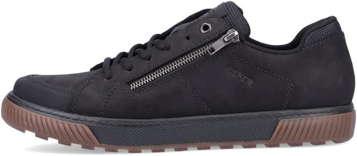 Rieker Herren Bequemschuhe 18910, Männer Schnürhalbschuhe 41 EU Schwarz, 41 EU Schwarz