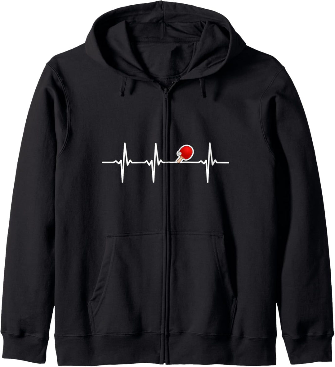 Tischtennis Herzschlag Ping Pong Kapuzenjacke