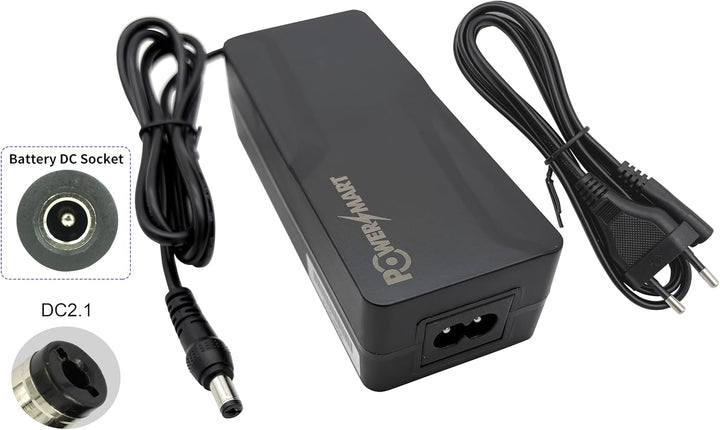 PowerSmart 36V 2A Ladegerät Ausgang 42V Ersatz für Allegro Explorer/E-Cargo/E-Clips, DC5.5 * 2.1mm