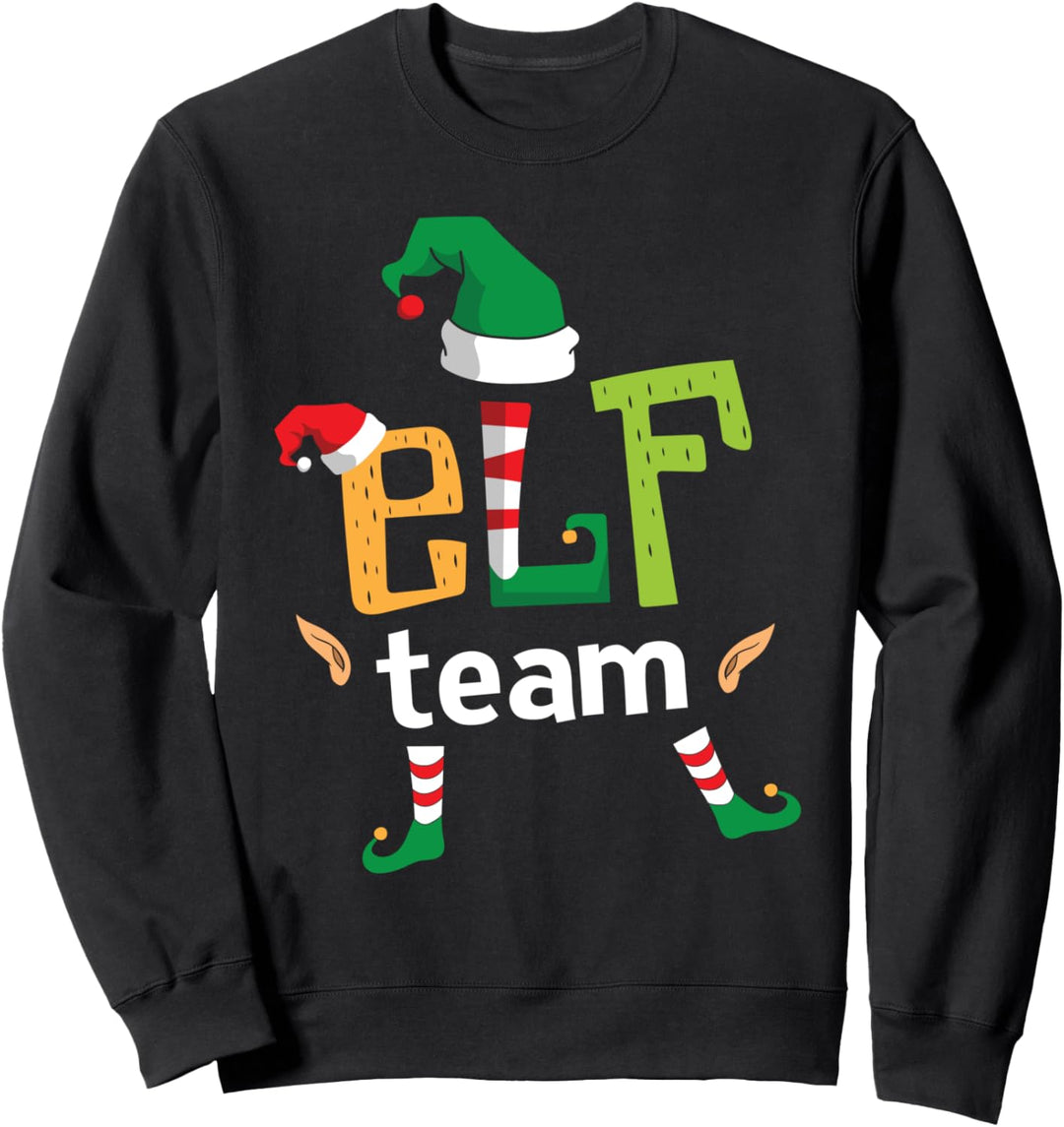 Team Elf Family Christmas Weihnachtself Familie Weihnachten Sweatshirt