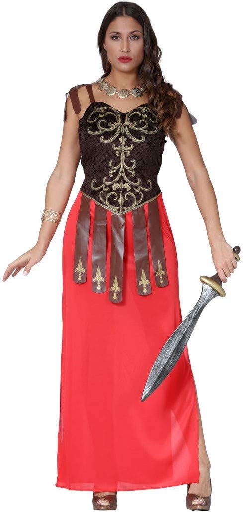 Generique - Elegantes Damen-Kostüm Gladiatorin - braun/rot - L (42-44)