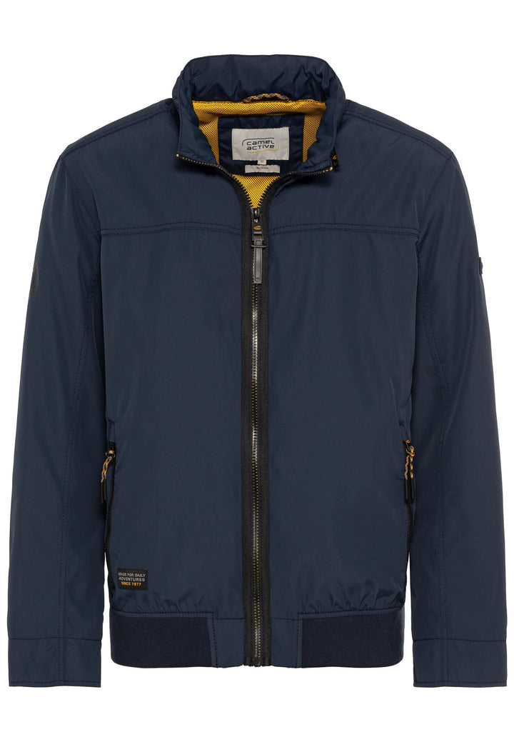 camel active Herren Leichter Blouson aus recyceltem Polyester 27 Dunkelblau, 27 Dunkelblau