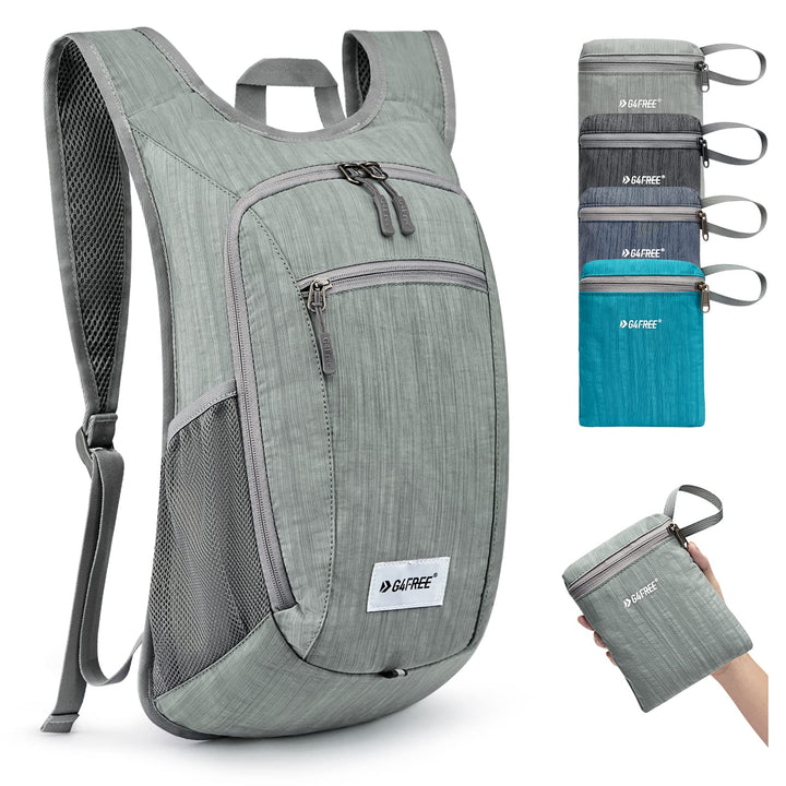 G4Free 10/15/20L Faltbarer Rucksack Klein, Wanderrucksack Leicht, Tagesrucksack Damen Herren für Wan