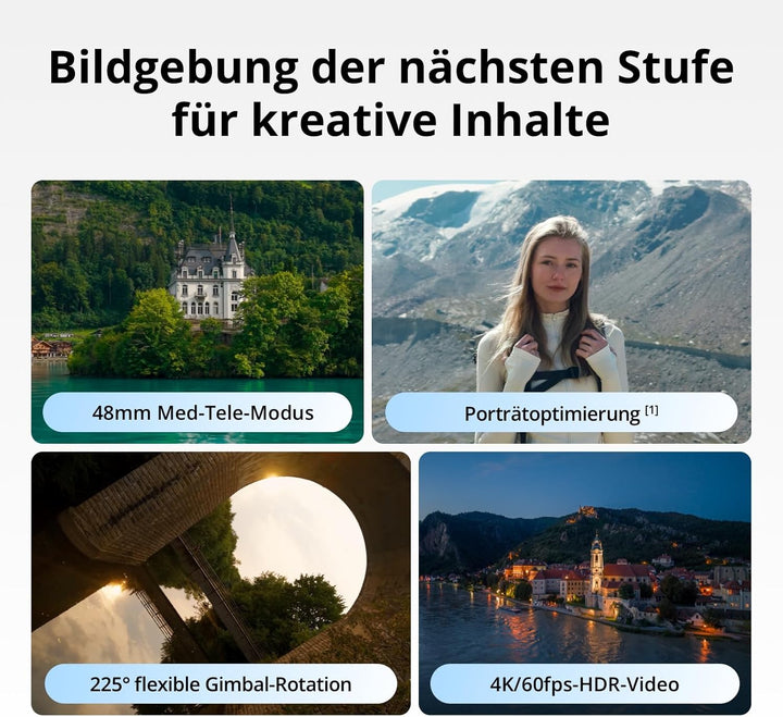 DJI Mini 5 Pro Fly More Combo mit DJI RC-N3, 4K Drohne mit Kamera, 1-Zoll CMOS, Omnidirektionaler Hi