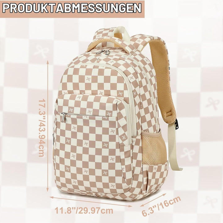 LEDAOU Schulrucksack Teenager Mädchen Schultaschen Rucksack Kinder Rucksäcke Wasserdicht kinderrucks