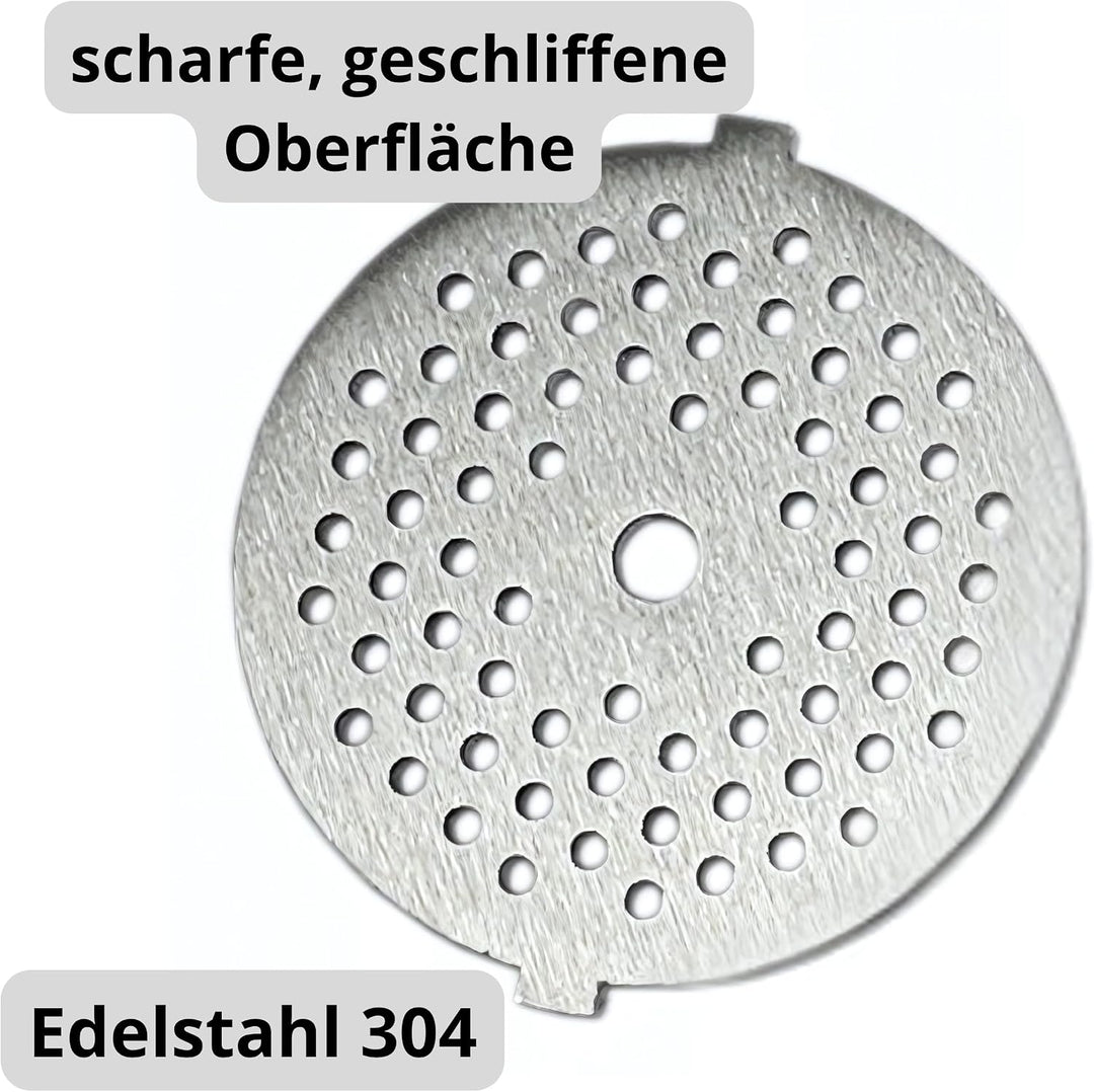 Mahlzeit Lochscheibe, Aussendurchmesser 64,9mm (Durchmesser der mittleren Öffnung 7 mm), Satz Fleisc