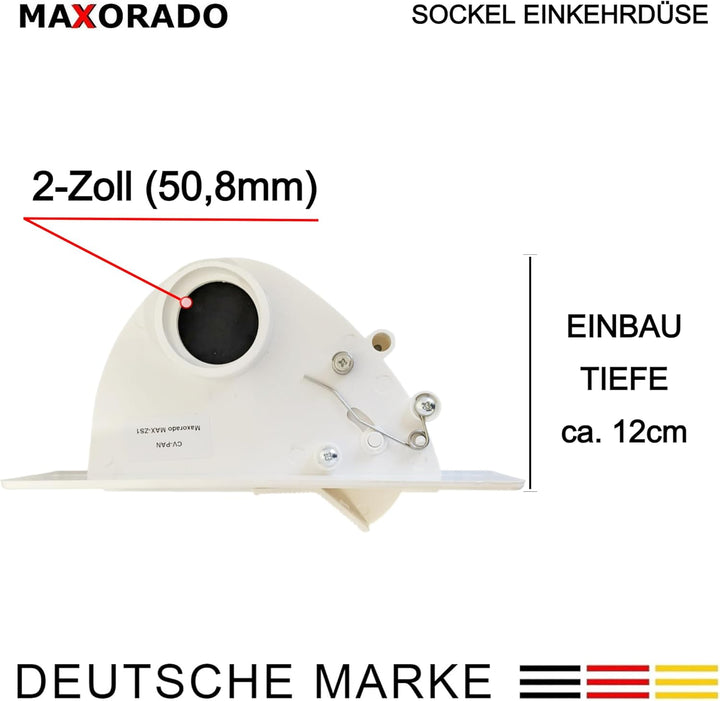 ZS1 Kehrschaufel Kehrichtklappe für Zentralstaubsauger saugende Kehrschaufel mit Kippmechanik zb Ers