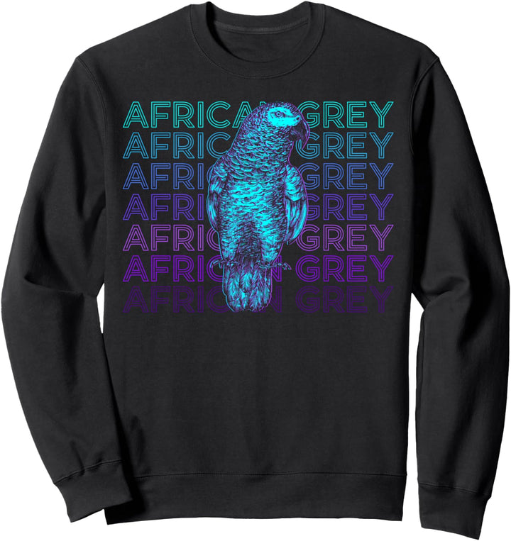 African Grey Papagei Retro African Grey Sweatshirt