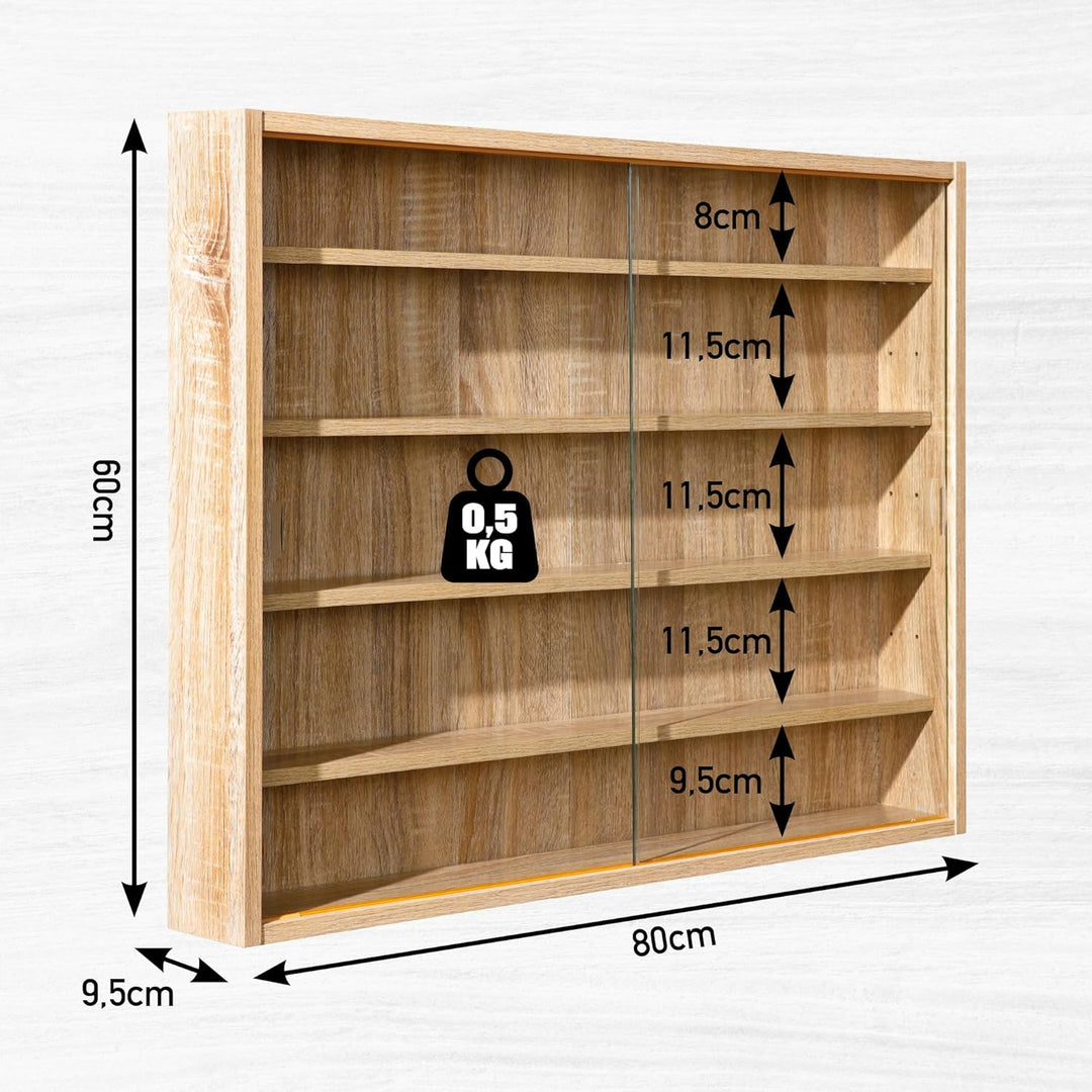 Inter Link - Sammlervitrine - Hängevitrine - Wandregal - Glasvitrine - Wandvitrine - Hängeregal - Sc