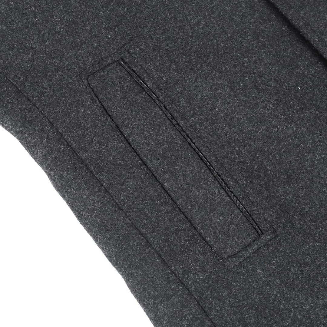 YOUTHUP Herren Mantel mit Steppweste Winter Wollmantel Wolle Slim Fit Übergangsmantel Outdoor Winter