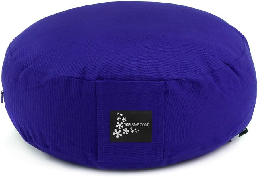 Yogistar Meditationskissen - rund (35 x 35 x 15 cm) Royal Blue, Royal Blue