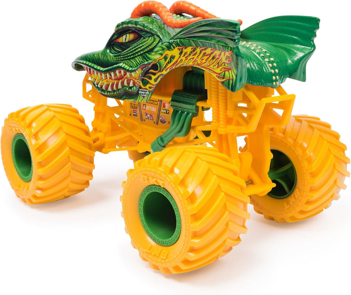 Monster Jam, Official Dragon Monster Truck, Collector Die-Cast Vehicle, 1:24 Scale, Kids Toys for Bo