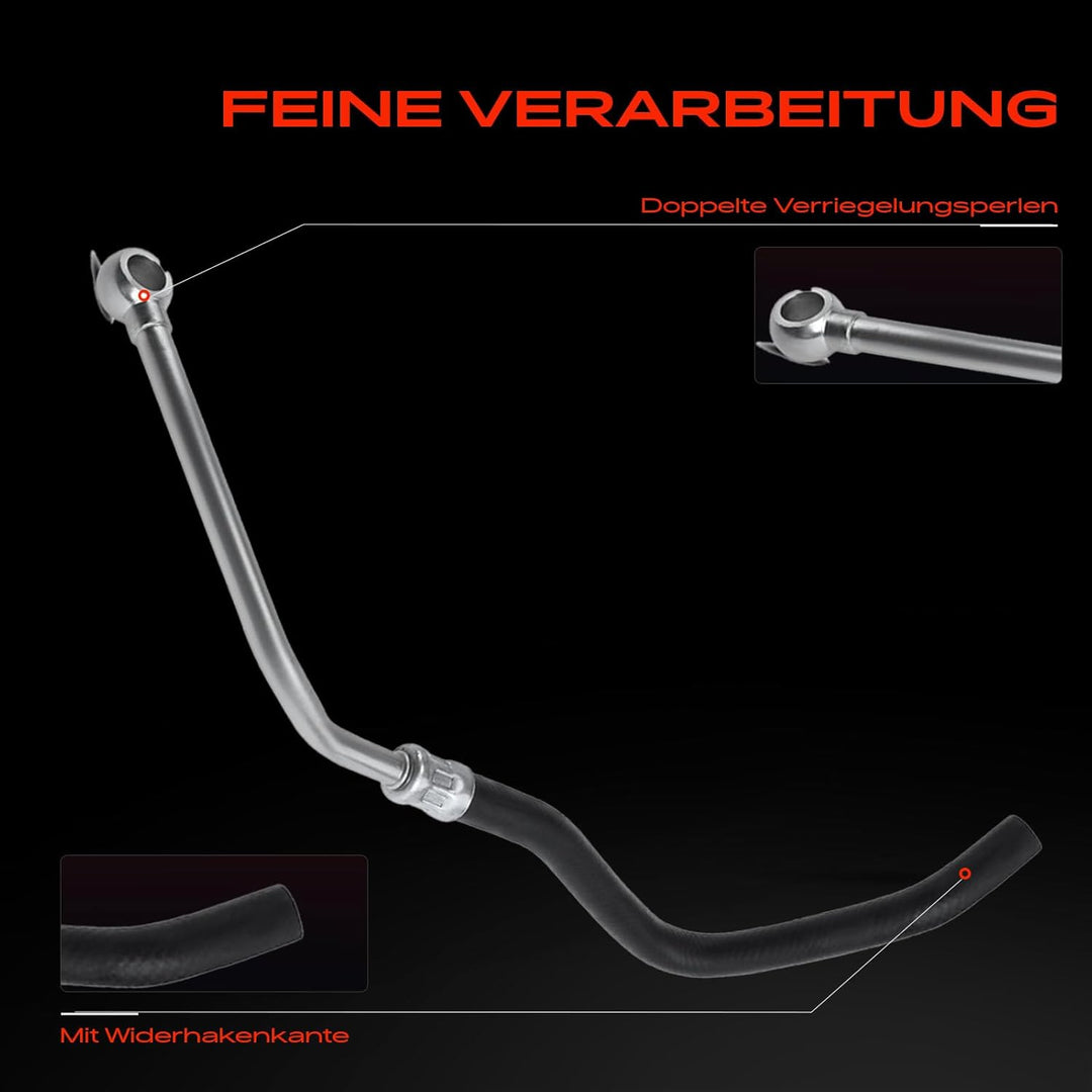 Frankberg Hydraulikschlauch Lenkung Benzin Kompatibel mit 5er E39 535i 540i 3.5L 4.4L 1996-2003 5er