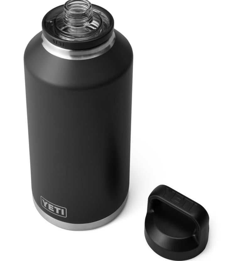 YETI Rambler Flasche Mit Chug-Verschluss, Black, 64 oz (1,9 L), Black