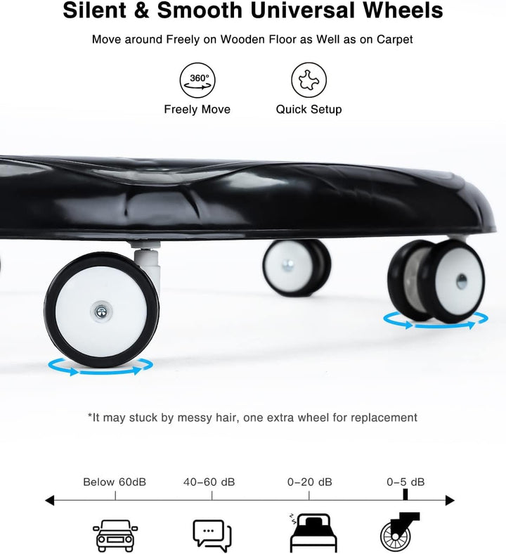 UBRAVOO Verstellbare Lauflernhilfen, Leicht zu reinigendes Tablett, Universal-Rollator Anti-Rollover