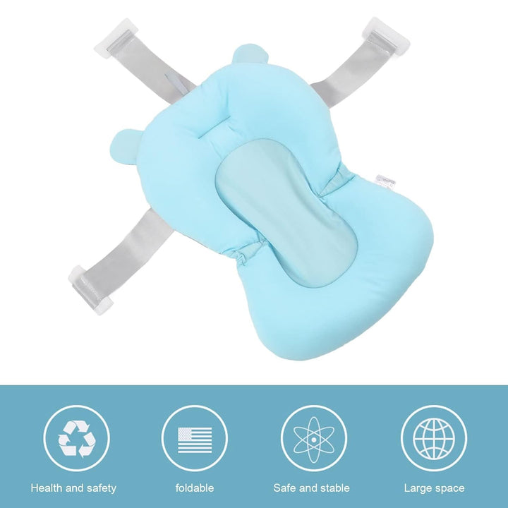 Baby-Badewannen-Sitzkissen, Schwimmender, Sicherer Badewannensitz, Faltbar, Verstellbar, für Neugebo