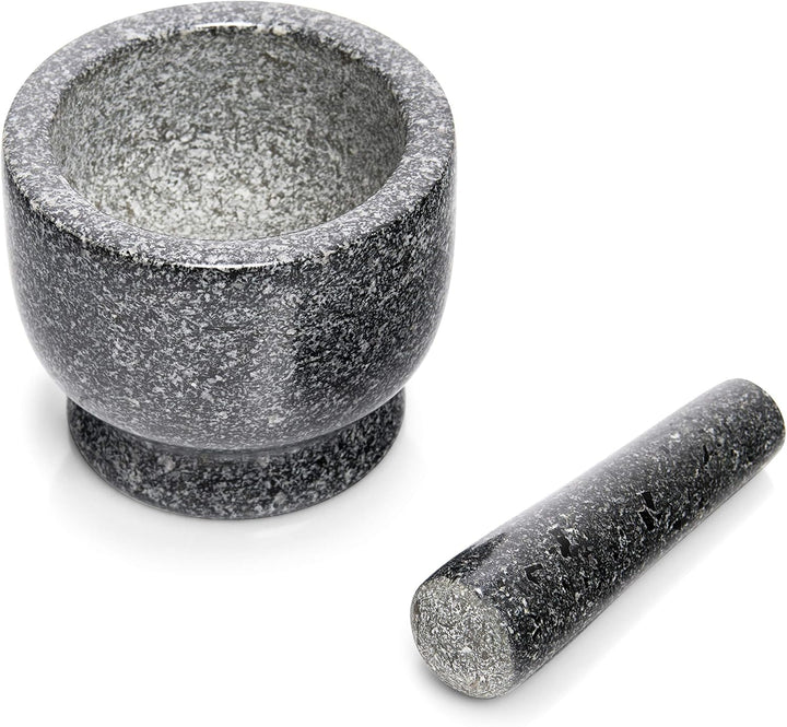 Zeller 24500 Mörser und Stössel Set, Granit, anthrazit 12 x 12 x 10 cm Anthrazit, 12 x 12 x 10 cm An