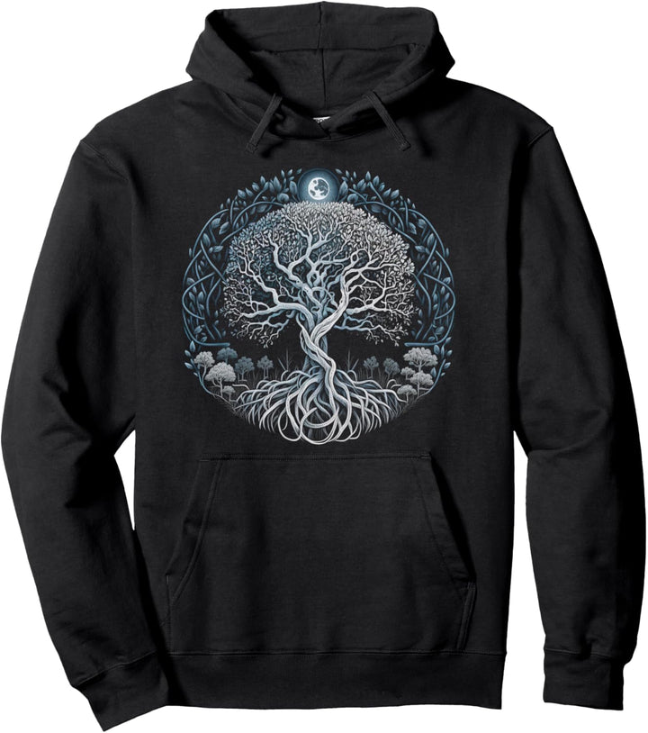 Baum des Lebens Yggdrasil Wikinger Midgard Thor Walhalla Pullover Hoodie