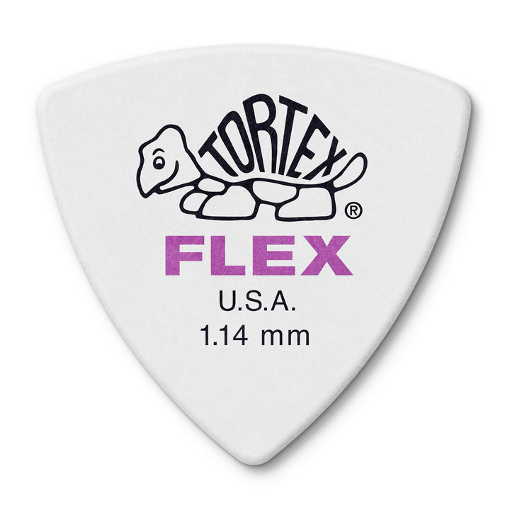 Médiators Jim Dunlop 1,14mm Tortex Flex Triangle 1,14mm sachet de 72 1,14 mm Weiss, 1,14 mm Weiss