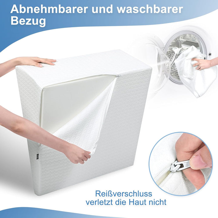 TANYOO Keilkissen Lesekissen mit Memory Schaum für Bett und Sofa Als Beinkissen oder Rückenkissen, M