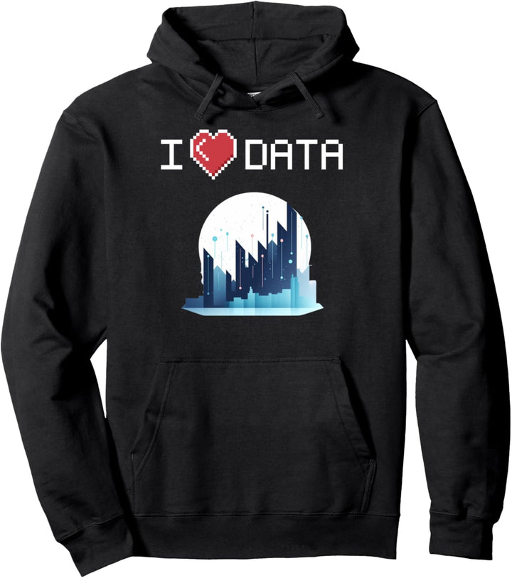 I Love Data Pullover Hoodie