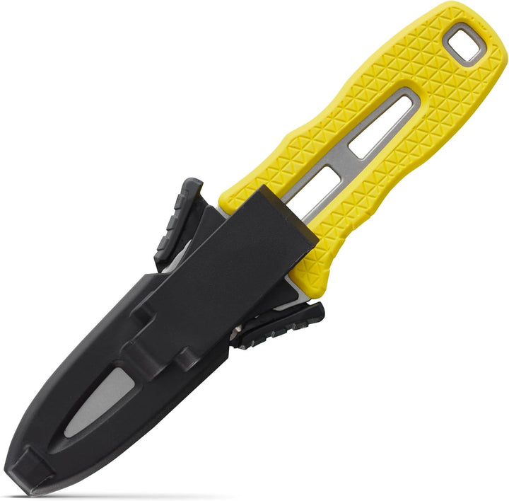 NRS Edelstahl Bootsmesser Pilot Knife 18,4cm Gelb, Gelb