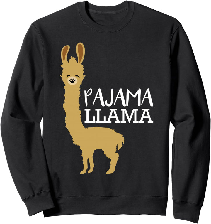 Fun and Cute Pajama Llama Bed Time Pyjama Geschenk Sweatshirt