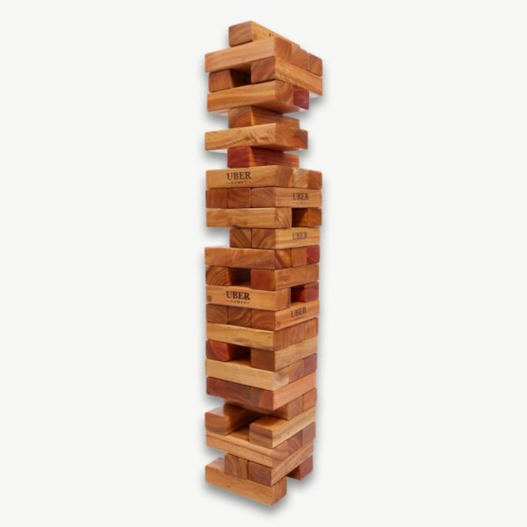 Hartholz Wackelturm XXL bis 250cm, bis 160cm, 100 Indien Öko, bis 160cm