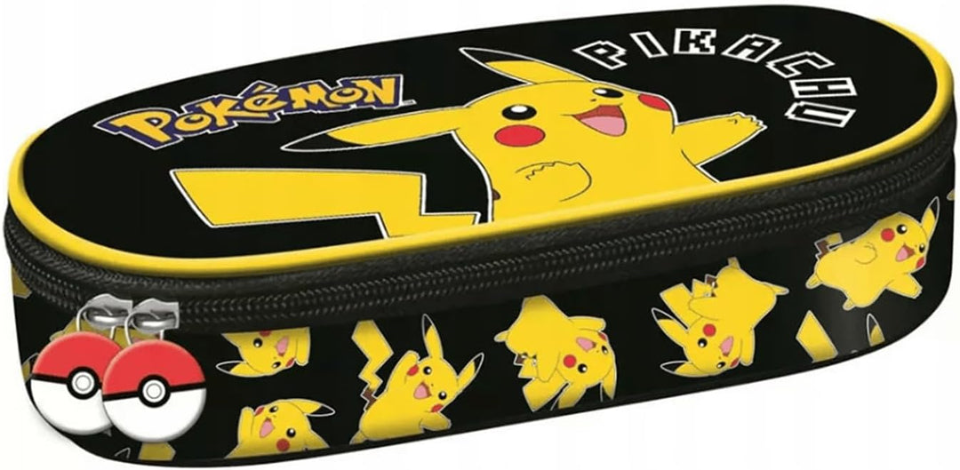 Pokémon Pikachu Federmäppchen für Kinder – Schlamperetui Jungen &amp; Mädchen – Mäppchen mit Reissversch