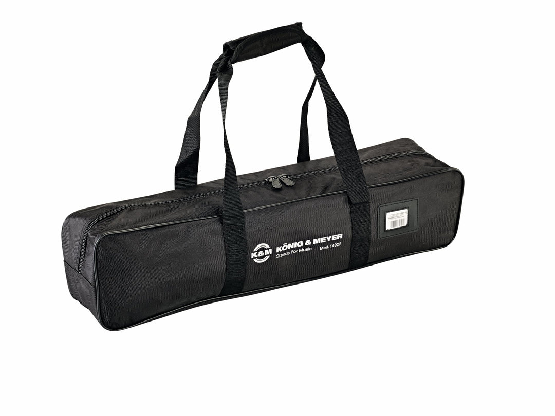 K&amp;M 14922 Tragetasche für Tenorhornständer - Nylon, Schwarz mit K&amp;M Signet - 67 cm Länge mit zwei Tr