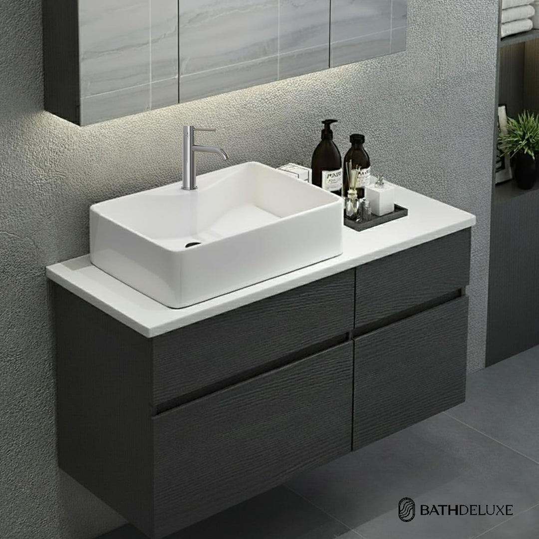 Søvang Wasserhahn Bad – Waschtischarmatur 18,3 cm, Waschbeckenarmatur Chrom, Anti-Fingerprint &amp; Einf