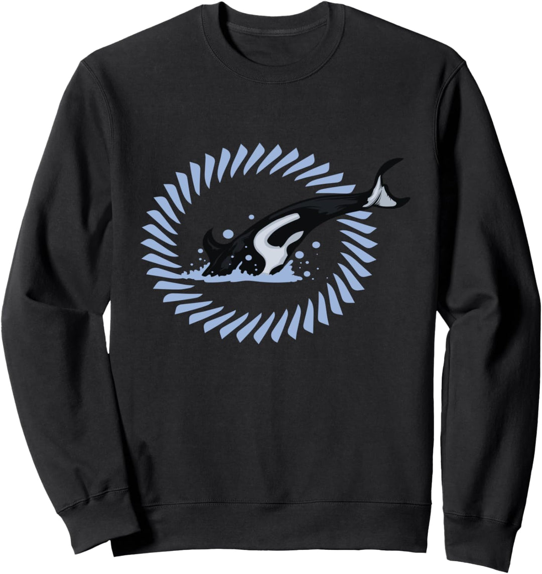 Killerwal Strand Wale Geschenk Sweatshirt
