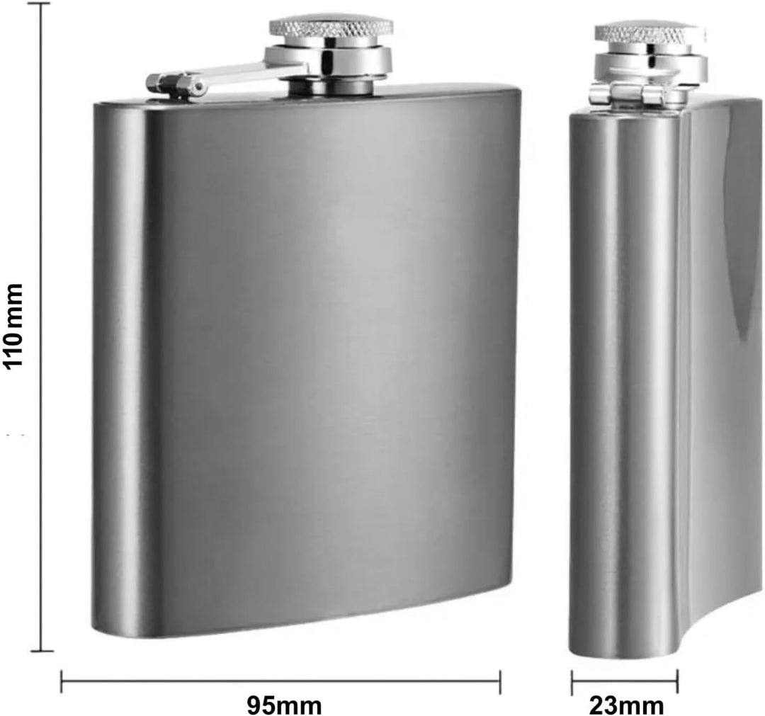 Edelstahl-Flachmann mit Wikinger-Gravur – Wählen Sie aus 6 Designs – personalisierte Lasergravur auf