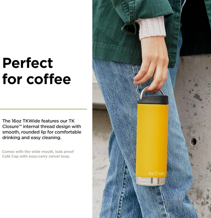 KleanKanteen Herren TKWide VI Trinkflasche, Marigold, One Size Einheitsgrösse Marigold, Einheitsgrös