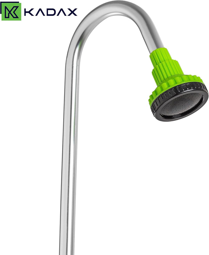 KADAX Gartendusche mit Verstellbarer Höhe, Aussendusche mit 1/2 Zoll Anschluss für Gartenschlauch, C