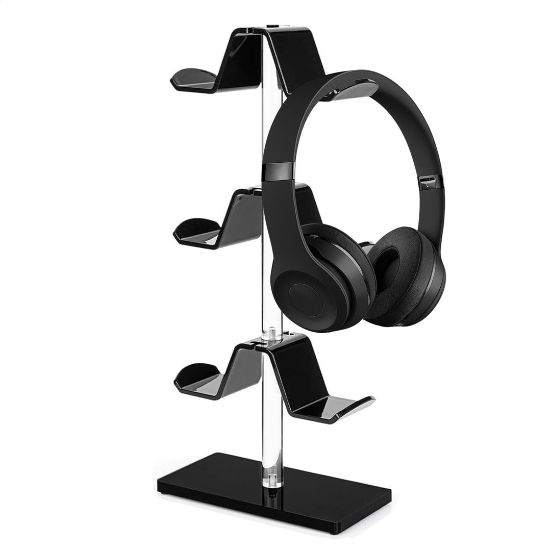 Generisch Acrylic Controller Holder, Game Controller Stand, Headphone Stand Organizer, 3-Tier Contro