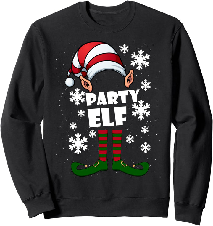 Party Elf - Partnerlook Elfen Weihnachten Ugly Christmas Sweatshirt