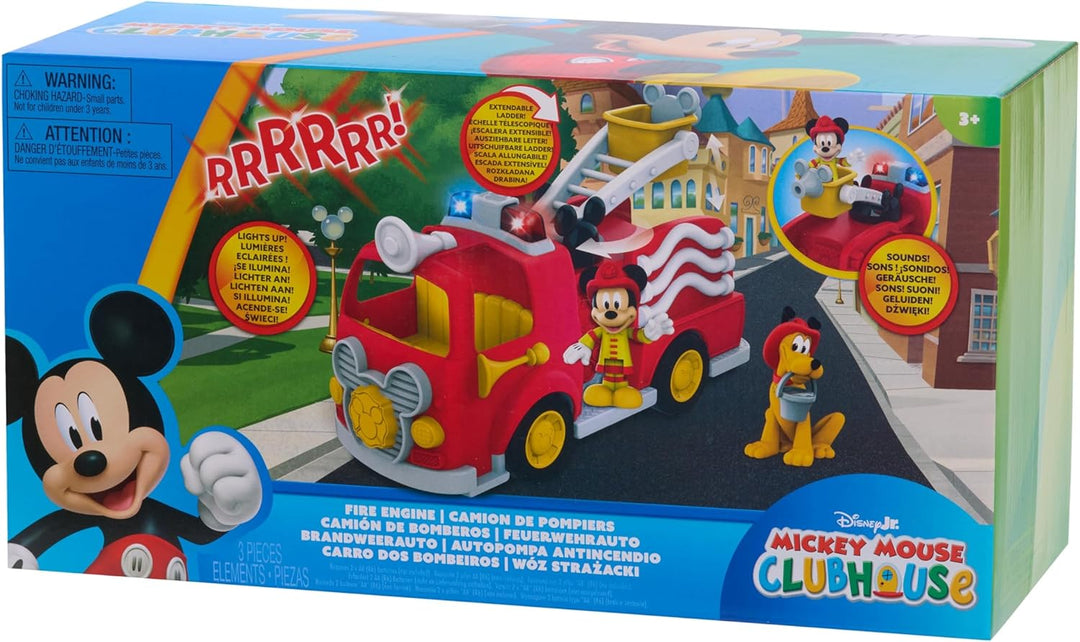 Just Play Disney Junior Mickey Mouse Feuerwehrauto mit Licht und Sound lustige Mickey-Sprüche und Fe