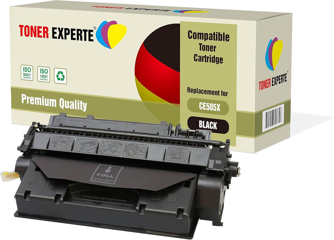 TONER EXPERTE® 2 Toner kompatibel für CE505X Laserjet P2050 P2053 P2054 P2055 P2056 P2057 D/DN/X (65