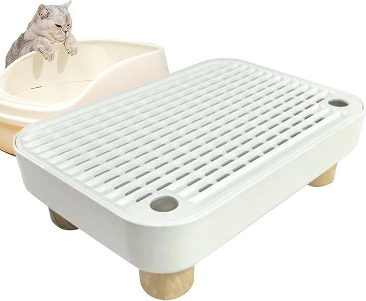 Katzenstreu Box Stufe - Kätzchen Katzenklo Treppe Mit Filterfunktion,Abnehmbare Kätzchen Katzenklo R