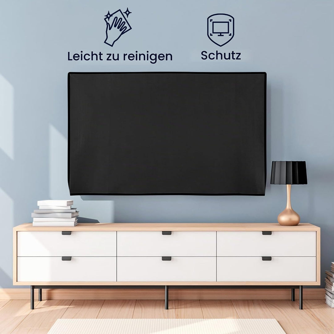 kwmobile 55" TV Abdeckung Indoor - Fernseher Hülle Bildschirmschutz Abdeckung - TV Bildschirm Staubs