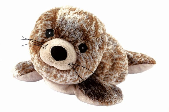 Warmies® Wärmekissen/Stofftier "Robbe grau meliert" Hirse Lavendelfüllung ca 35 cm 700g