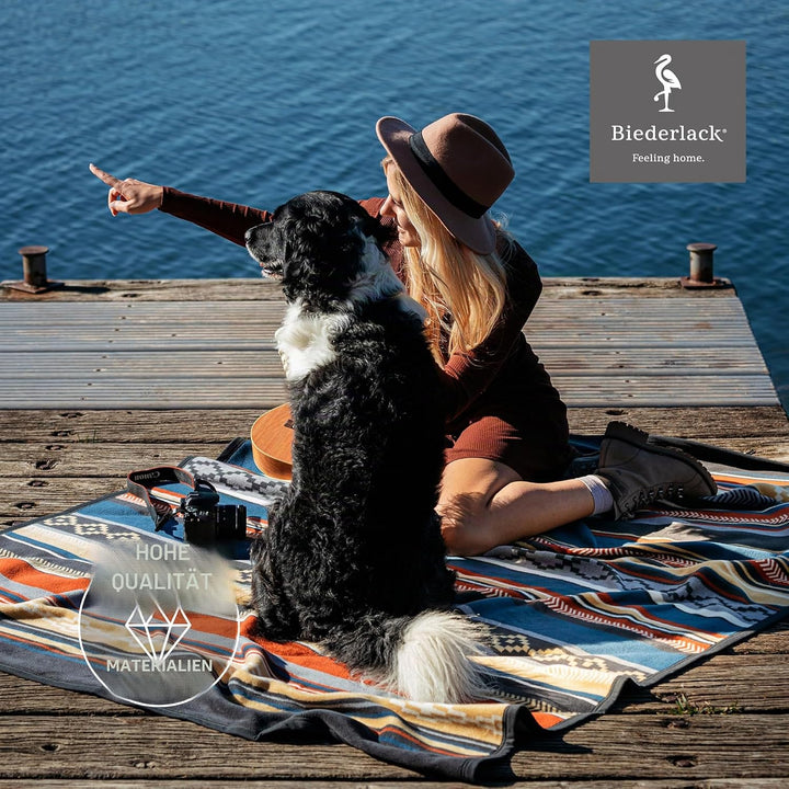 Biederlack Wohndecke Adventure, Sofadecke im Ethno Stil in 150 x 200 cm 150 x 200 cm Adventure, 150