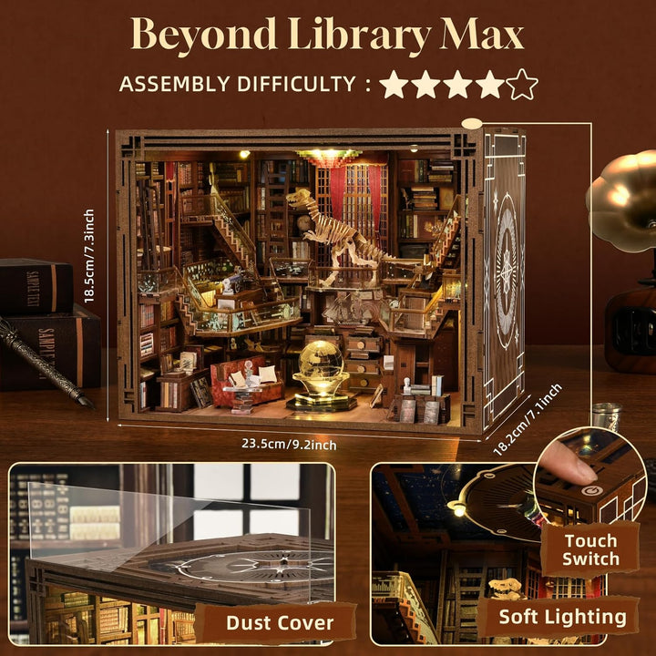 Book Nook Kit, DIY Miniatur Puppenhaus Booknook Kit(Beyond Library Max), Beyond Library Max