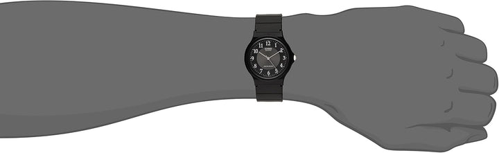 Casio - -Armbanduhr- Mit schwarzem Gummiband, Mit schwarzem Gummiband