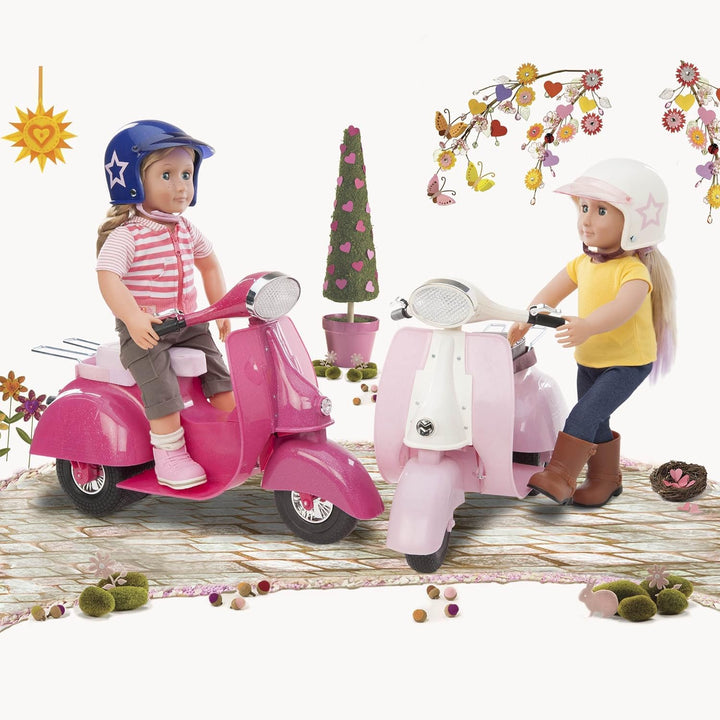 Our Generation – Fahrzeug-Spielset – Rosa &amp; Elfenbein – 46 cm Puppenzubehör – Rollenspiel – Spielzeu