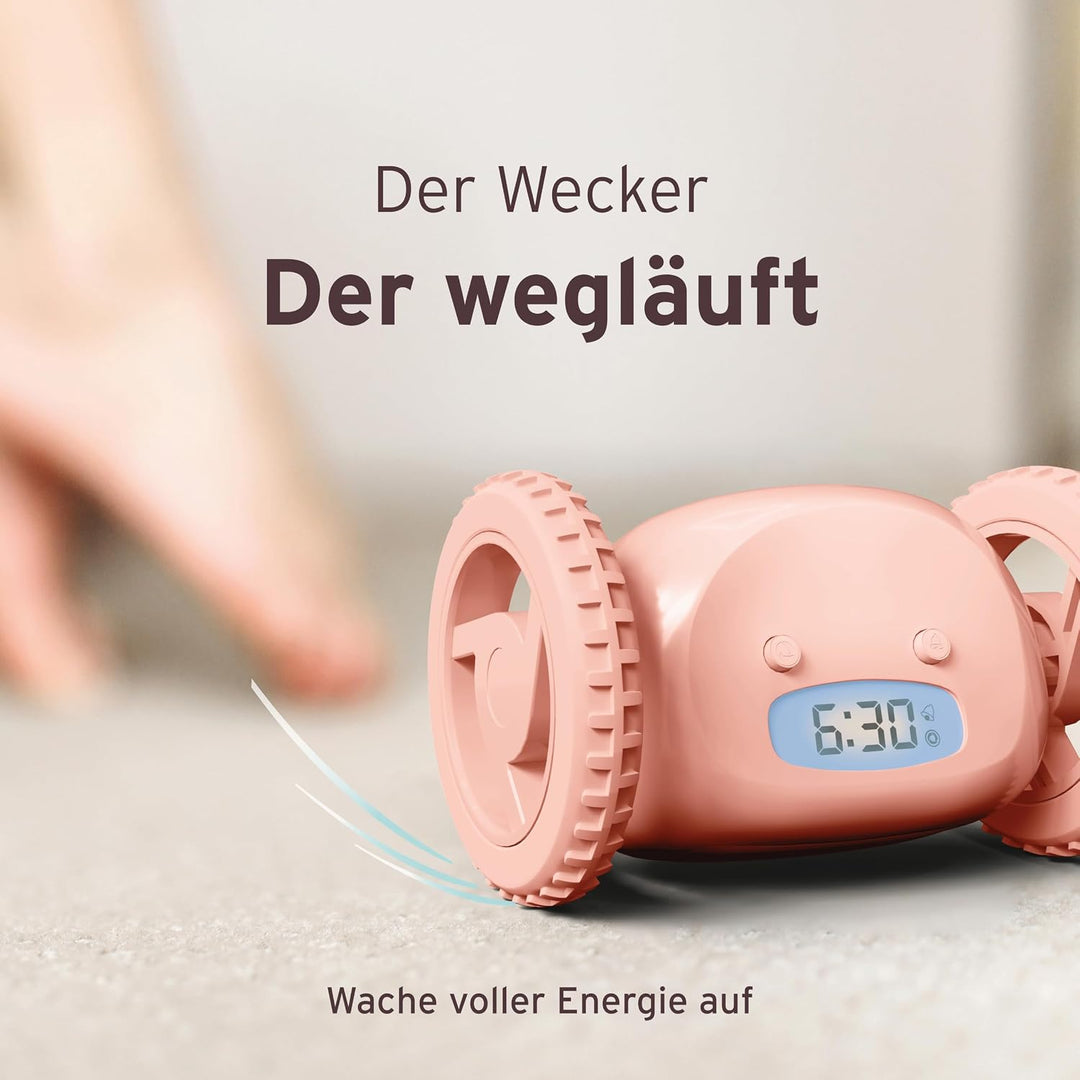 CLOCKY Lauter Wecker für schwere Schläfer auf Rädern (Erwachsene Kinder) Weglaufen, Fahrender, Sprin